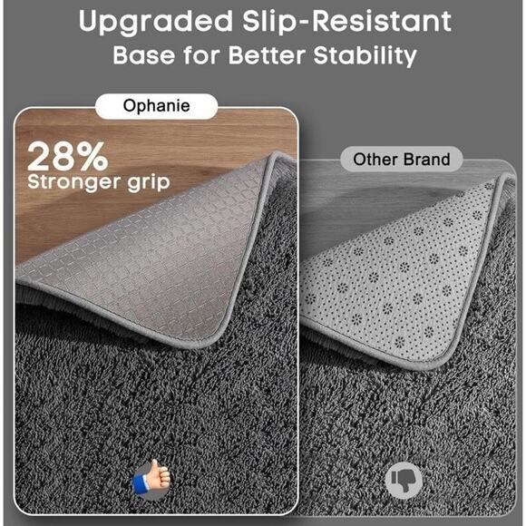 6x9 Area Rugs for Living Room, Large Big Grey Fluffy Shag Fuzzy Plush Soft Ca... - Picture 4 of 8